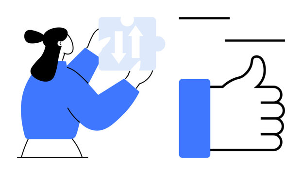 Collaboration concept. Collaboration ed through a puzzle piece and feedback icon. Effective teamwork and collaboration essentials. For teamwork, project management, communication tools, workflow