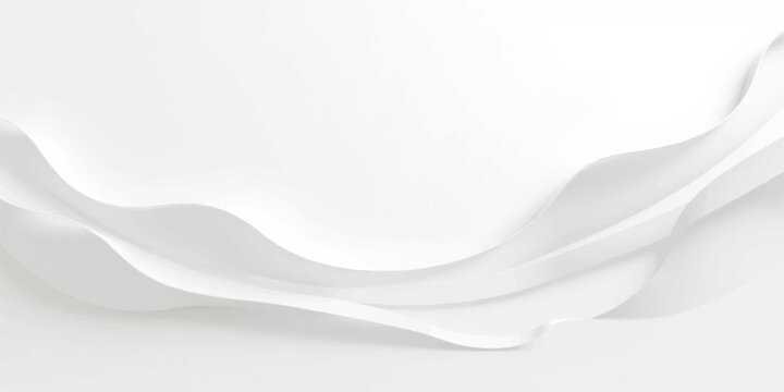 White milk splash isolated on white behind an empty silver metal kitchen utensil