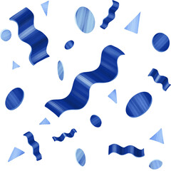 Blue Abstract Confetti Pattern