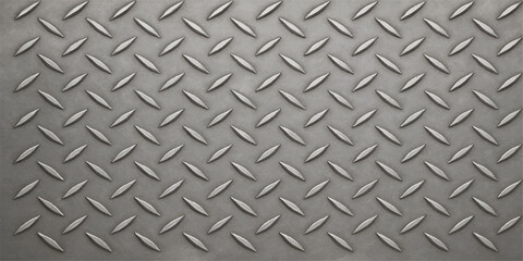 Industrial metal diamond plate texture pattern background