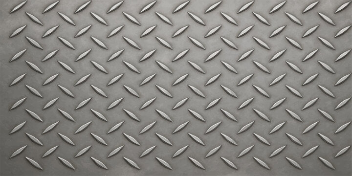 Industrial metal diamond plate texture pattern background