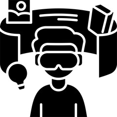 Glyph Solid Experience Learning Icon