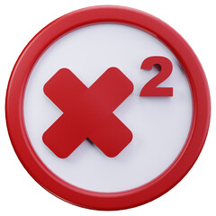 Fototapeta premium Squared Math Symbol