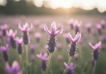 Fototapeta premium Lavender Dreams at Dusk