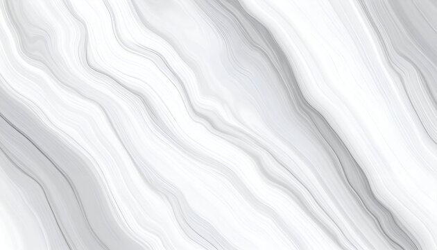 Abstract close-up of flowing white and gray marbled pattern with wavy lines