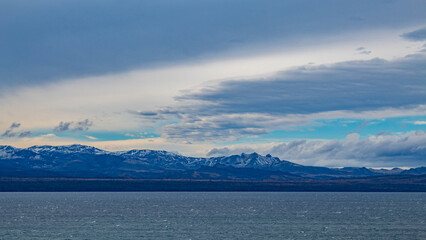 lake in the mountains San Carlos de Bariloche, Civic Center, Patagonia Argentina glacial lake Nahuel Huapi