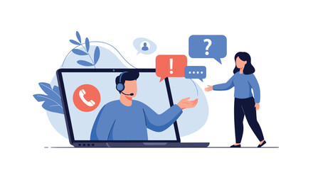 Understanding customer service and online support with interactive communication tools.