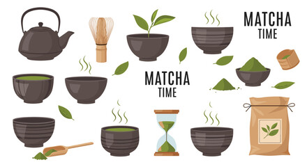 Traditional japanese matcha tea ceremony preparation and enjoyment. 