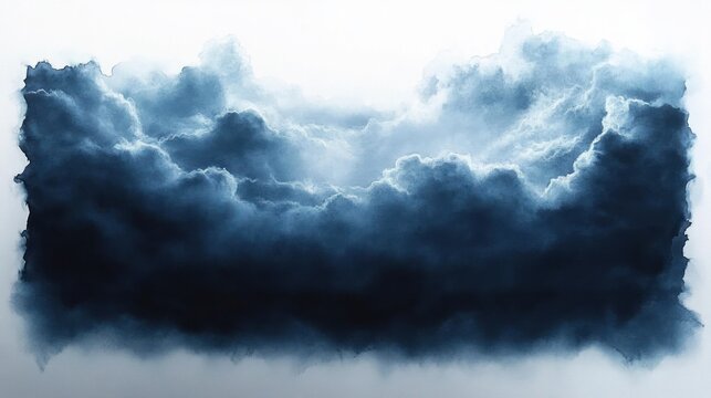 dark backlit storm clouds with luminous silver edges, dramatic moody sky conveying tension and awe - Powered by Adobe