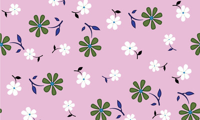 Flower abstract seamless pattern design background suitable for home decore and wallpaper purpose
