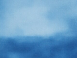 soft blue abstract seascape with blurred horizon and textured canvas, calm and serene atmosphere