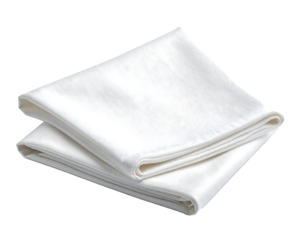 Elegant White Linen Napkin with Fine Creases