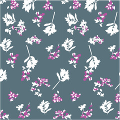 Flower abstract seamless pattern design background suitable for home decore and wallpaper purpose
