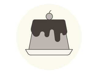 Cake icon. Restaurant icon design. Simple vector icon. Vector illustration.