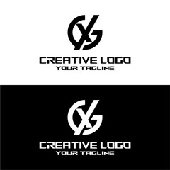 creative letter logo gx design vector