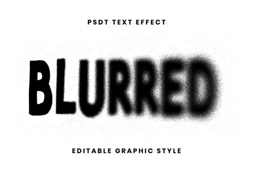 Spray Paint Blur Text Effect