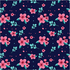 Flower abstract seamless pattern design background suitable for home decore and wallpaper purpose
