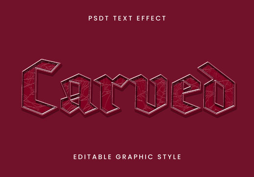 Crimson Medieval Embossed Text Effect Carved Gothic Font