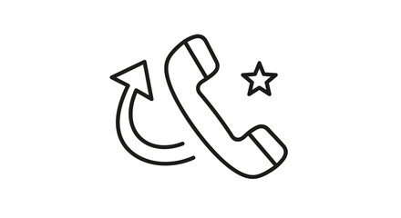 Obraz premium Callback Request Icon