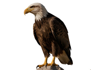 bald eagle isolated on white