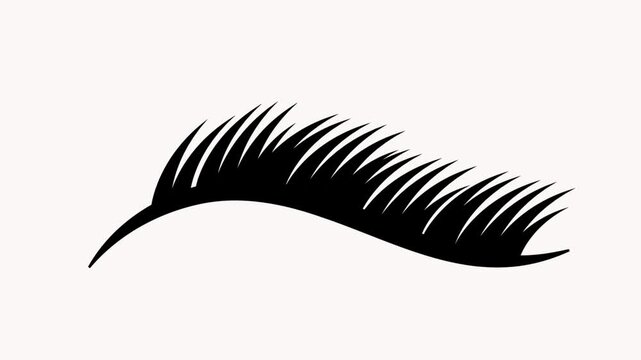 eyelash  icon animation simple flat