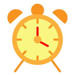 Office Clock Vector Flat Icon Design