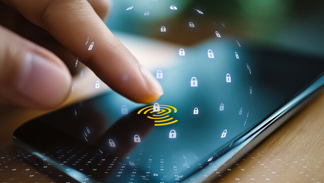 Futuristic visual of smart authentication and digital security - Powered by Adobe