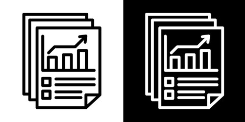 Profits  Icon Set White Style Collection
