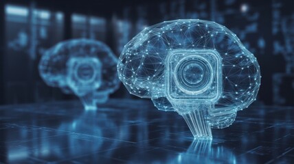 Digital representation of a neural network structure with integrated optical sensor illuminates advanced cognitive processing
