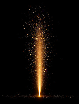 Ground firework display overlay for stage effects