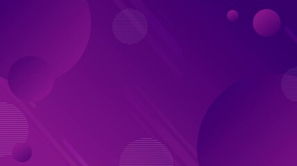 Dynamic purple gradient background with geometric shapes moving smoothly creates modern and vibrant feel perfect for presentation or website design