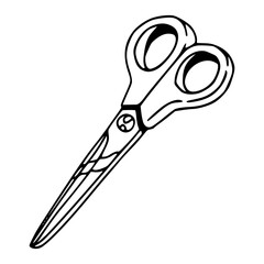 sewing and crafting scissors doodle