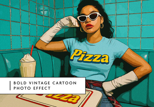 Colorful Cartoon Photo Effect