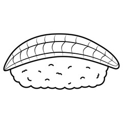 unagi sushi nigiri illustration