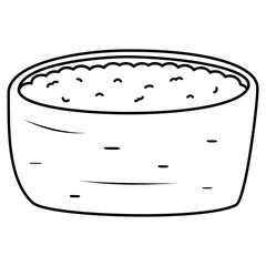 inari sushi nigiri illustration