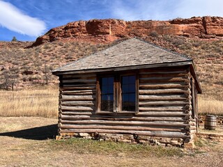 rustic cabin in the southwest