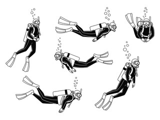 Scuba Diver in Action