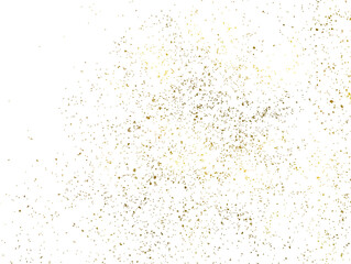 Golden confetti splatter and glitter explosion, and abstract luxury texture element.