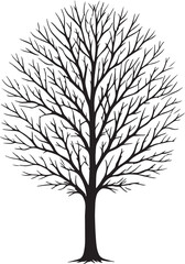 Obraz premium Tree Silhouette Vector