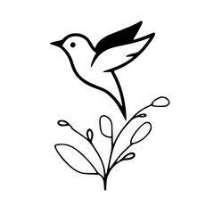 Discover the harmony of nature in every line 🌱🕊️. Our elegant vector designs of birds and plants bring minimalism to life. Perfect for tattoos, branding, or digital art.