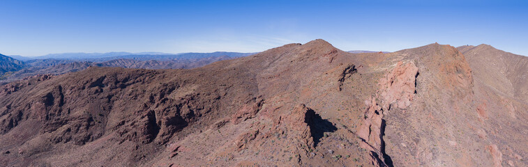 Formations of Rock Peaks in Los Angeles County California