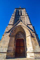 church San Carlos de Bariloche, Civic Center, Patagonia Argentina glacial lake Nahuel Huapi