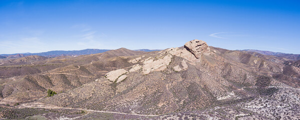 Rock Formations in the Desert Foothills of California