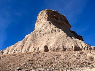 Butte in the grassland