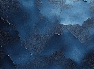 large smooth gradient blue rectangle over rough dark blue textured surface, calm minimalist and serene mood