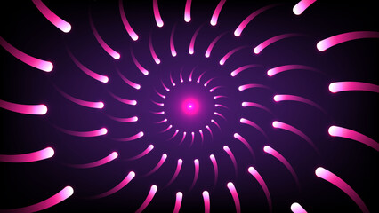 Radiant Pink Spiral Illusion