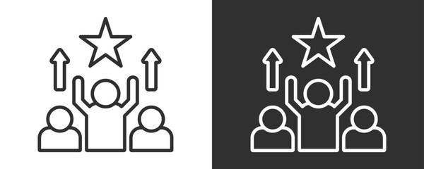 Talent Acquisition Icon Set Vector Collection Isolated In Black And White