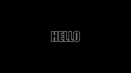 hello element Text Animation, effects , 4k light Text, Animation - Powered by Adobe