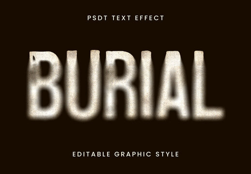 White And Brown Fade Decay Text Effect Distressed Grunge Font