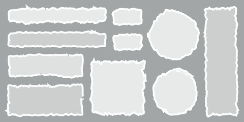 Ripped paper element pack